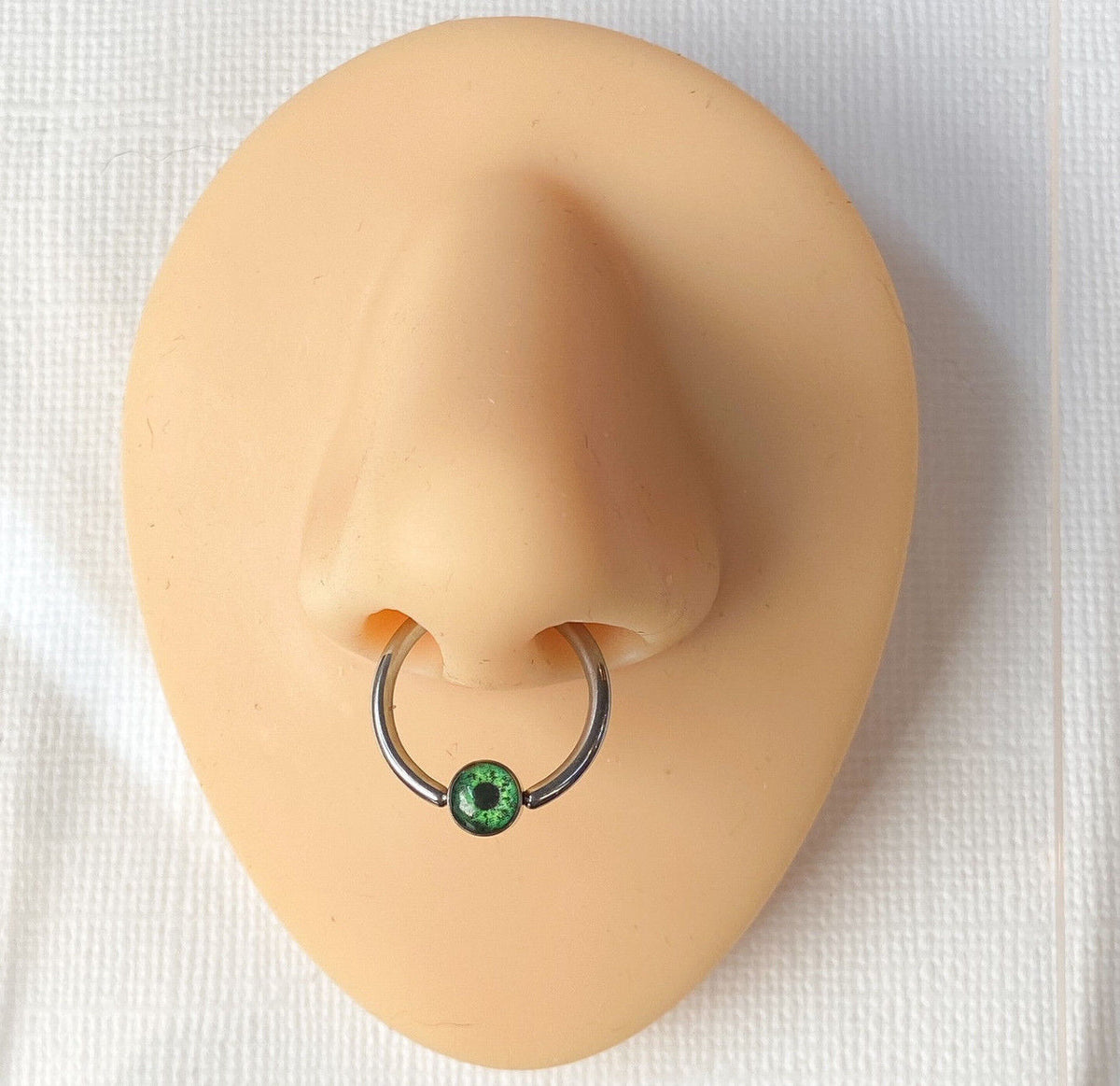 1pc Eyeball Flat Cylinder Surgical Steel Captive Bead / Cartilage / Nipple Ring