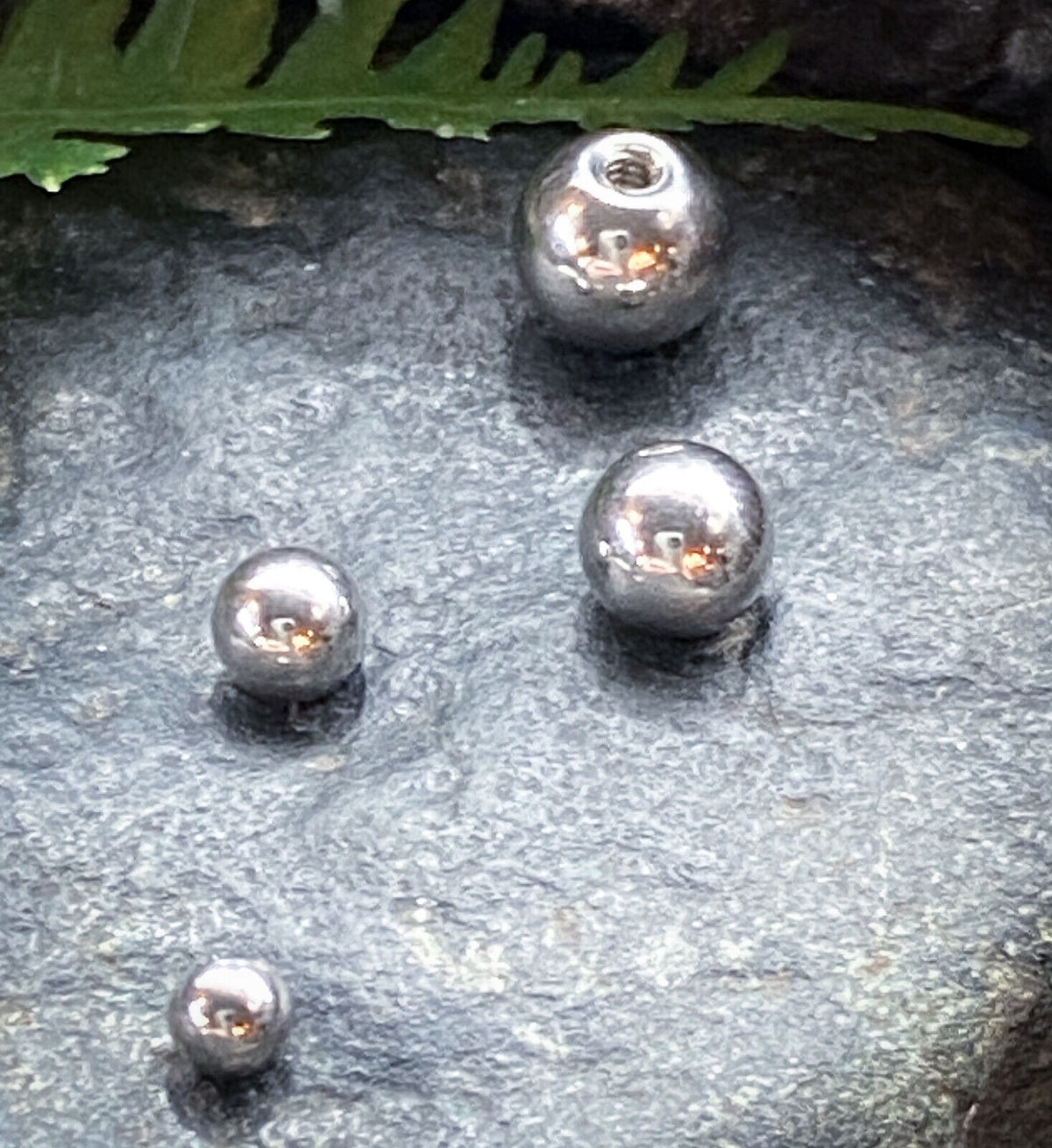 Body Jewelry Replacement Parts - 10pk 316L Surgical Steel Threaded Balls