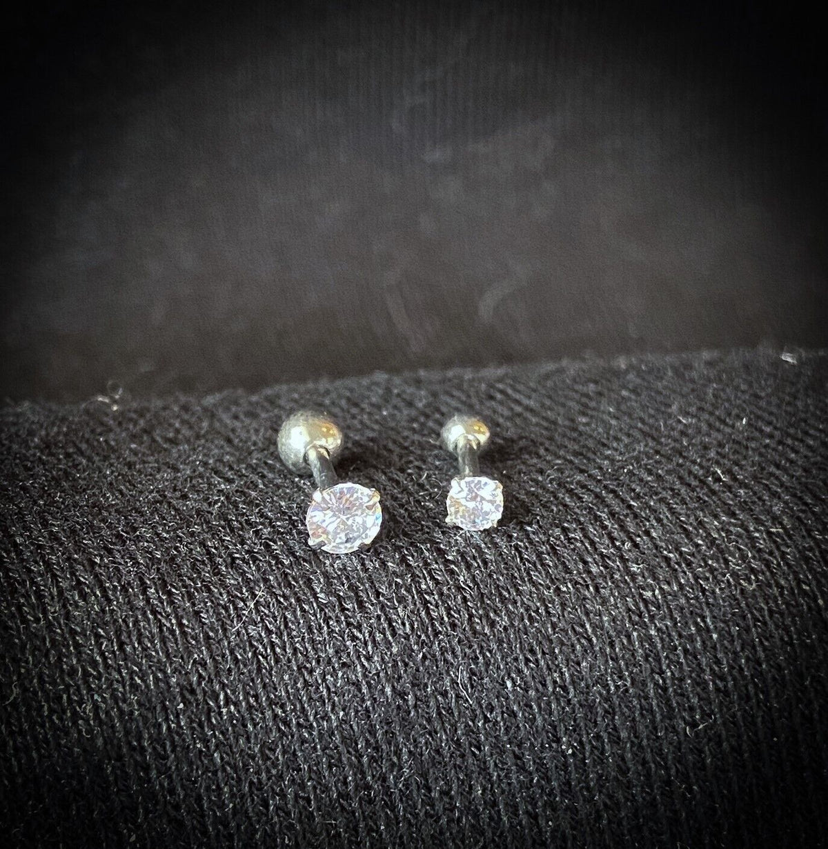 5pc CZ Gem Shapes Tragus Rings Value Pack Cartilage Barbells Helix 16g Piercing