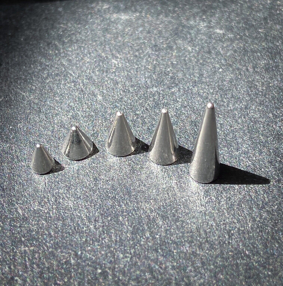Body Jewelry Replacement Parts - 10pk 316L Surgical Steel Threaded Cones Spikes