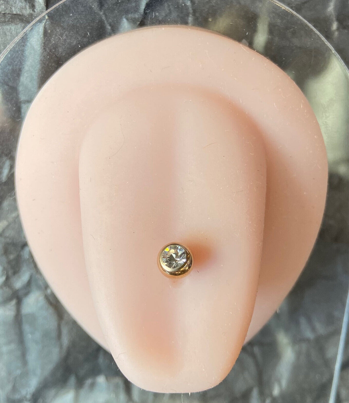 4pc Value Pack Ion Plated Gem Tongue Rings 14g Tounge Body Jewelry