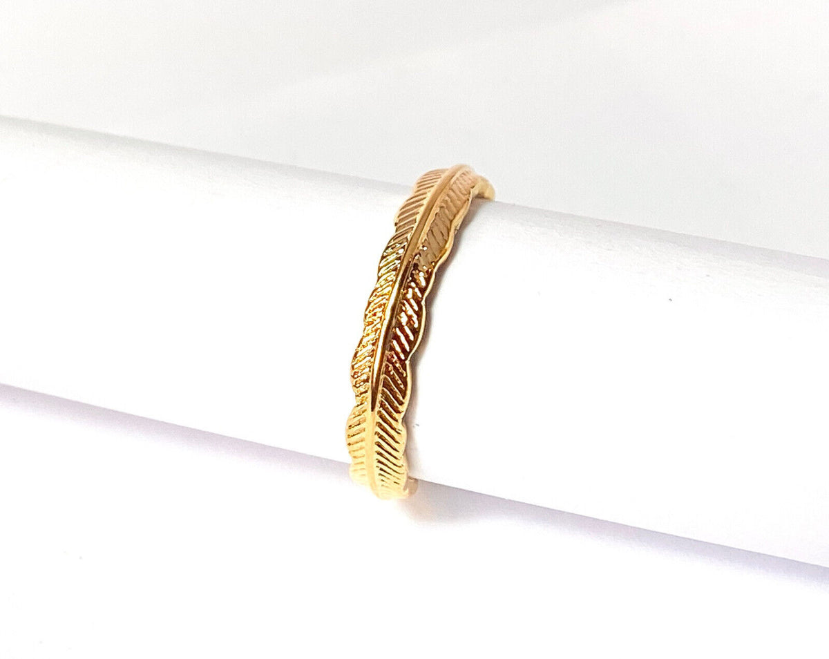Tribal Feather Adjustable Mid Ring / Toe Ring