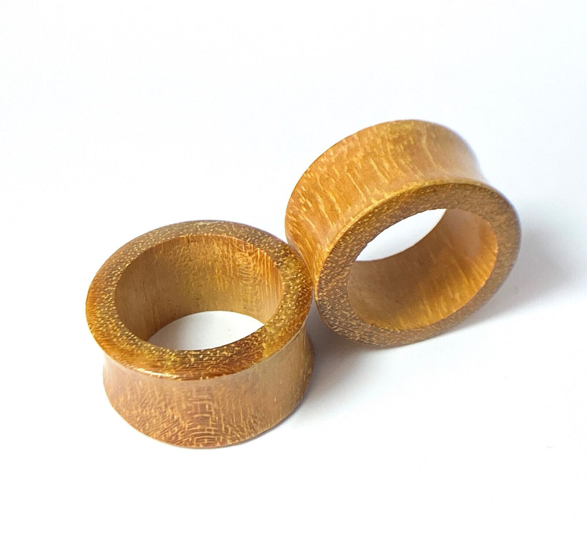 PAIR Jackfruit Wood Tunnels Plugs Organic Earlets Gauges Body Jewelry