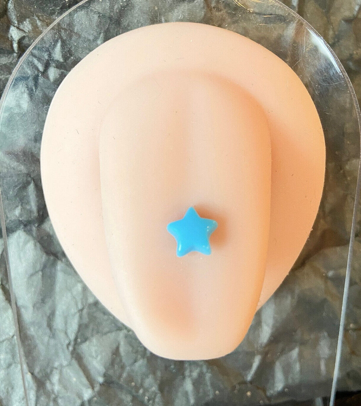 4pc Value Pack Glow in the Dark Star Steel Tongue Rings 14g Tounge Body Jewelry