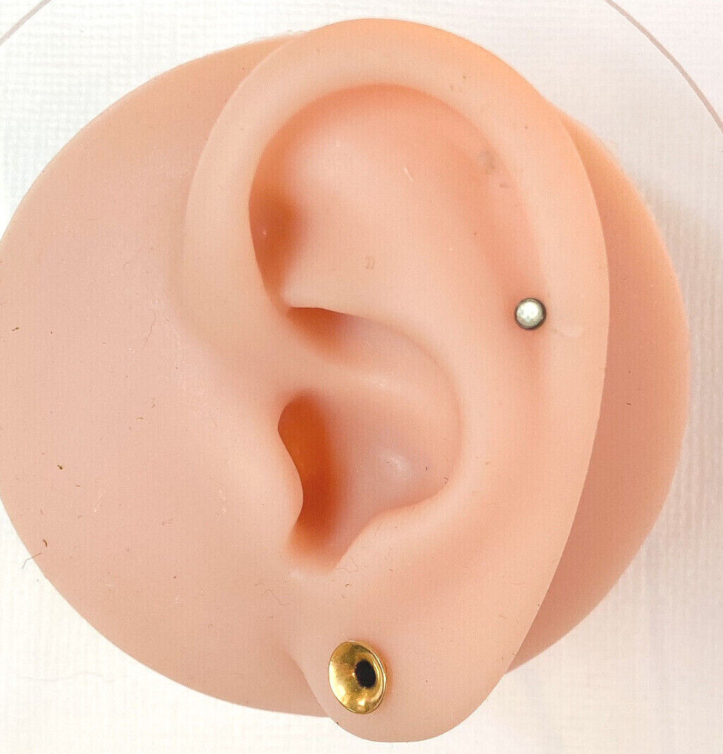 1pc Illuminating Stone Labret Stud Helix Tragus Cartilage Internally Threaded