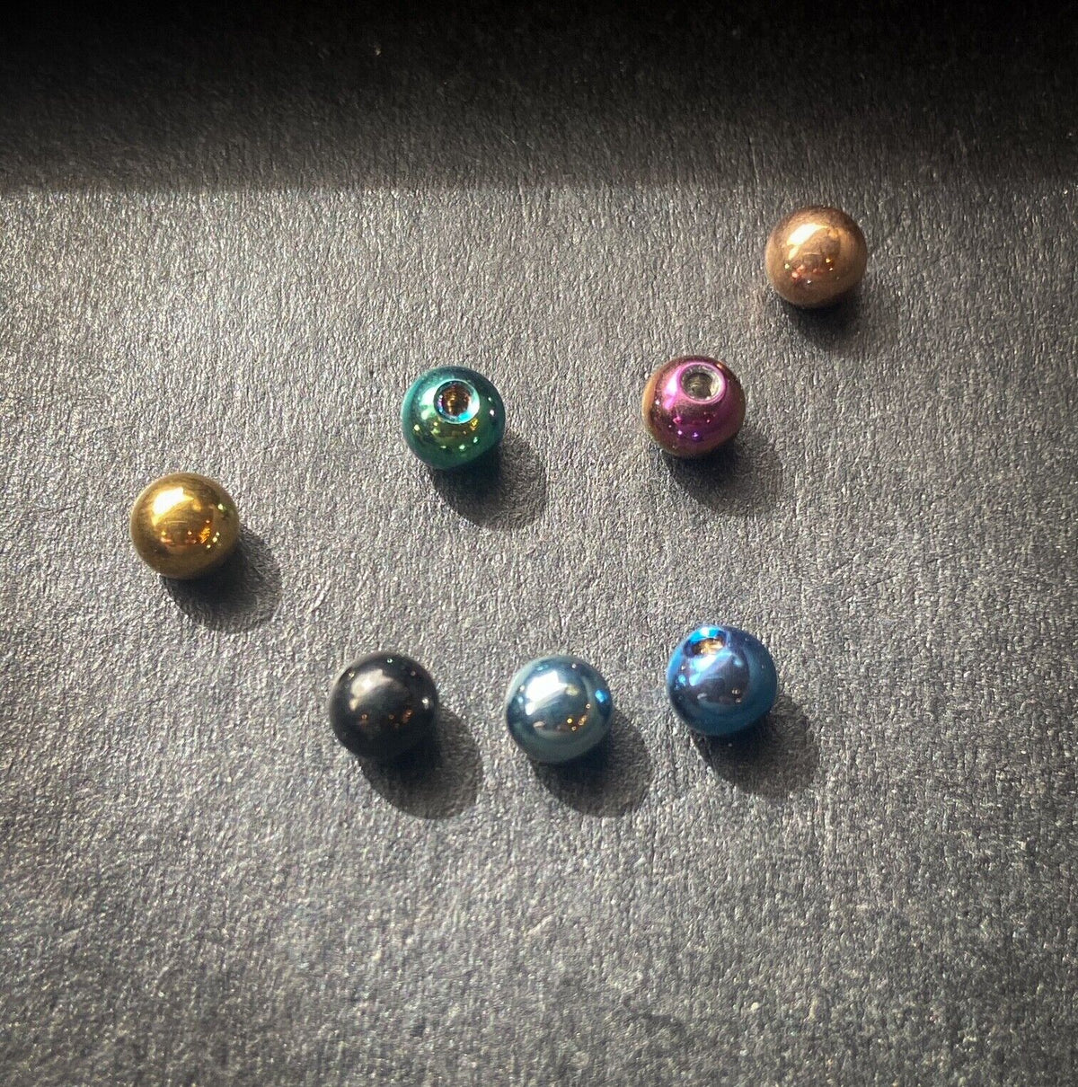 Body Jewelry Replacement Parts - 10pk PVD over Surgical Steel Threaded Balls