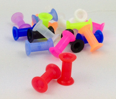 10 PAIR SET - Soft Silicone Ear Tunnels Plugs Gauges Earlets - up to size 50mm!