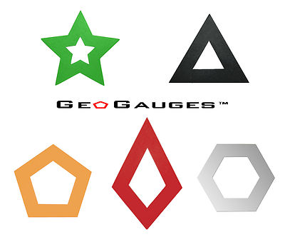 5 Pair Set of GeoGauges Brand Silicone Tunnels Ear Plugs Gauges Body Jewelry