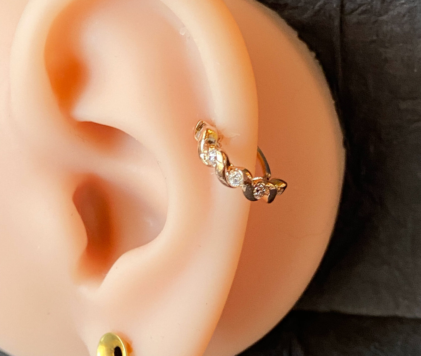 1pc Bendable Steel Twist Nose Hoop / Cartilage Ring Rook Daith Helix Tragus