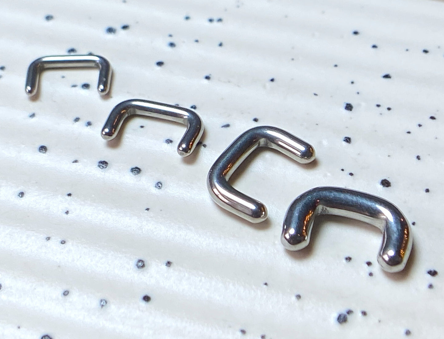 1pc Septum Nose Retainer 316L Surgical Steel - choose 16g, 14g, 12g or 10g