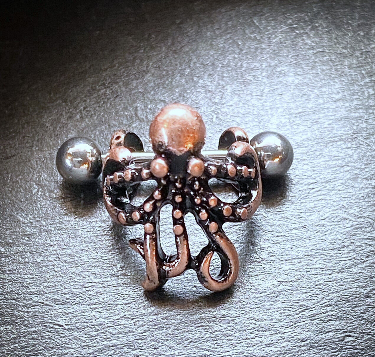 Bronze Plated Octopus Ear Cartilage Ring Helix Cuff Piercing Body Jewelry
