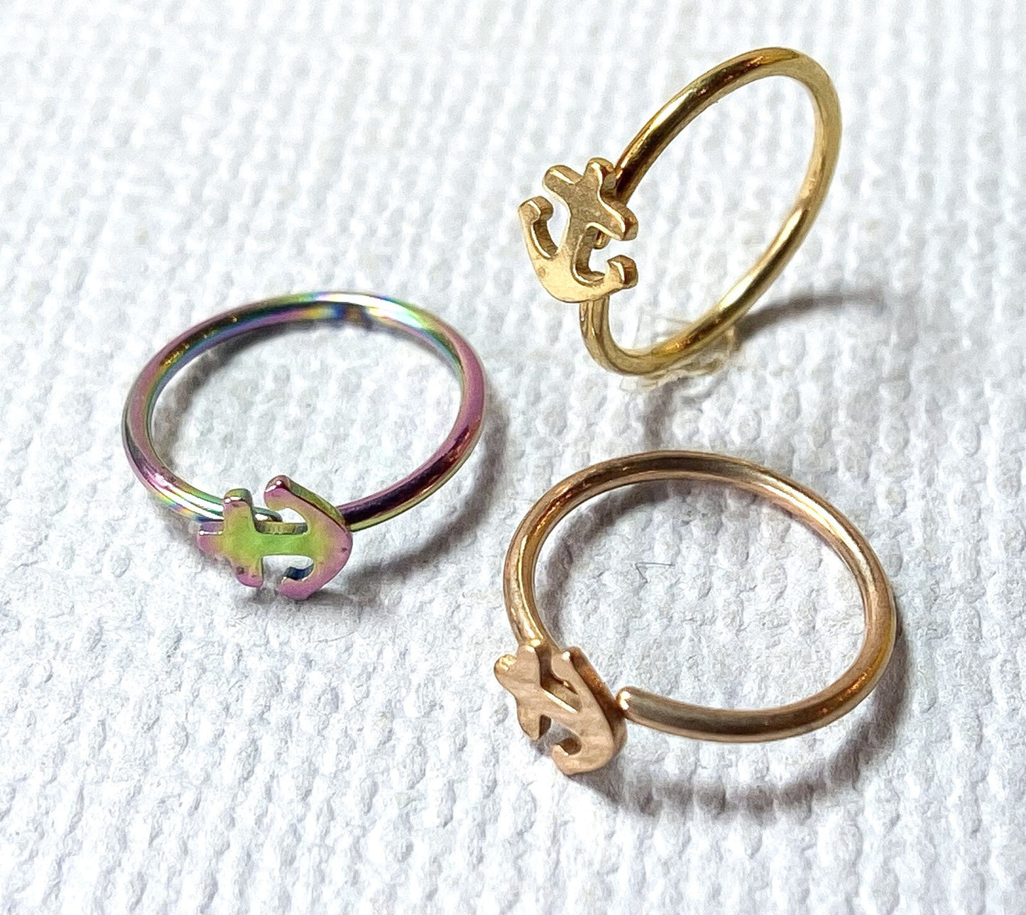 1pc Bendable Steel Hoop Nose Cartilage Ring Anchor Rook Daith Helix Tragus