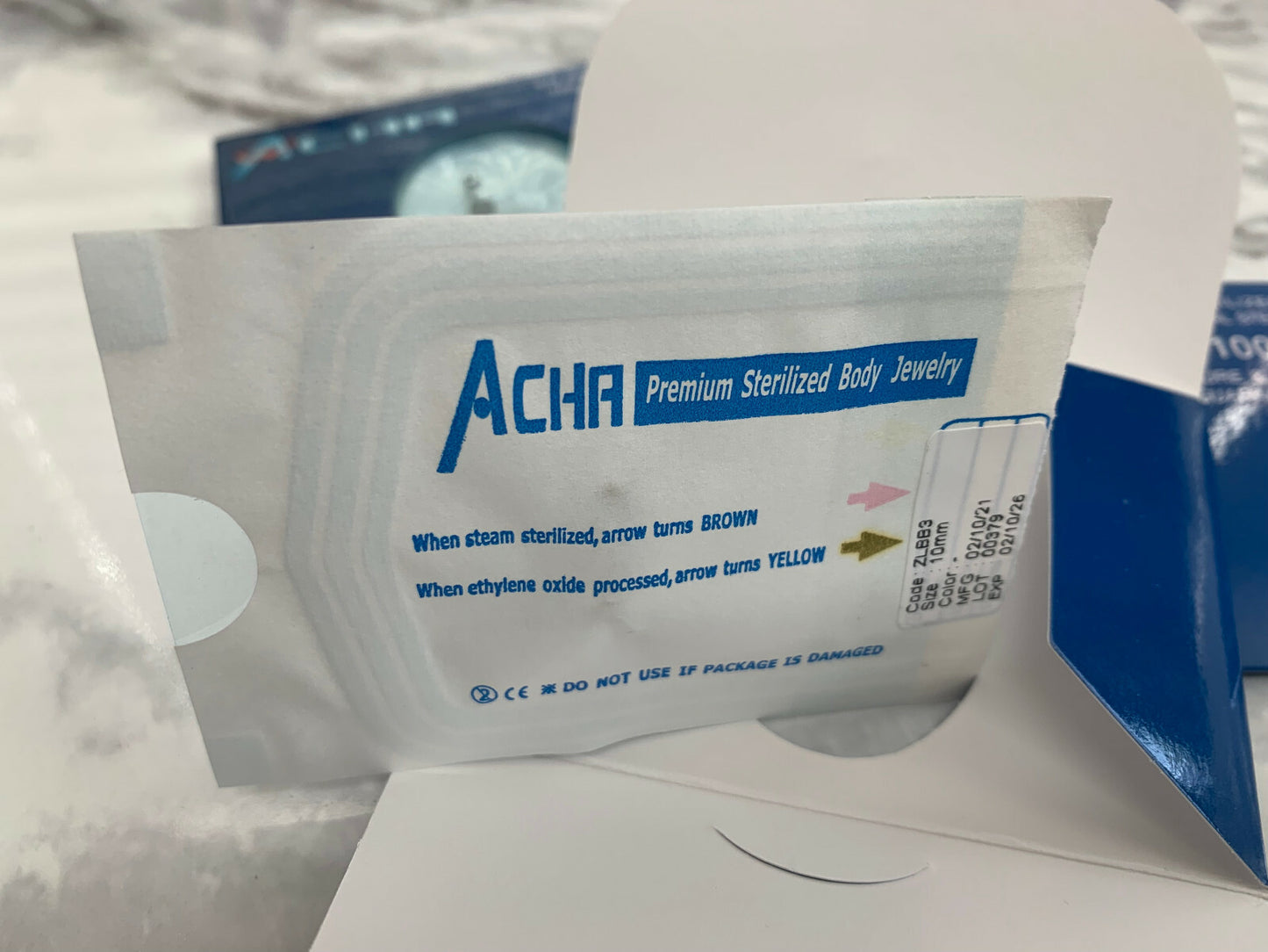 1pc Pre-Sterile Labret Stud Tragus Ring Ear Cartilage 316L Surgical Steel