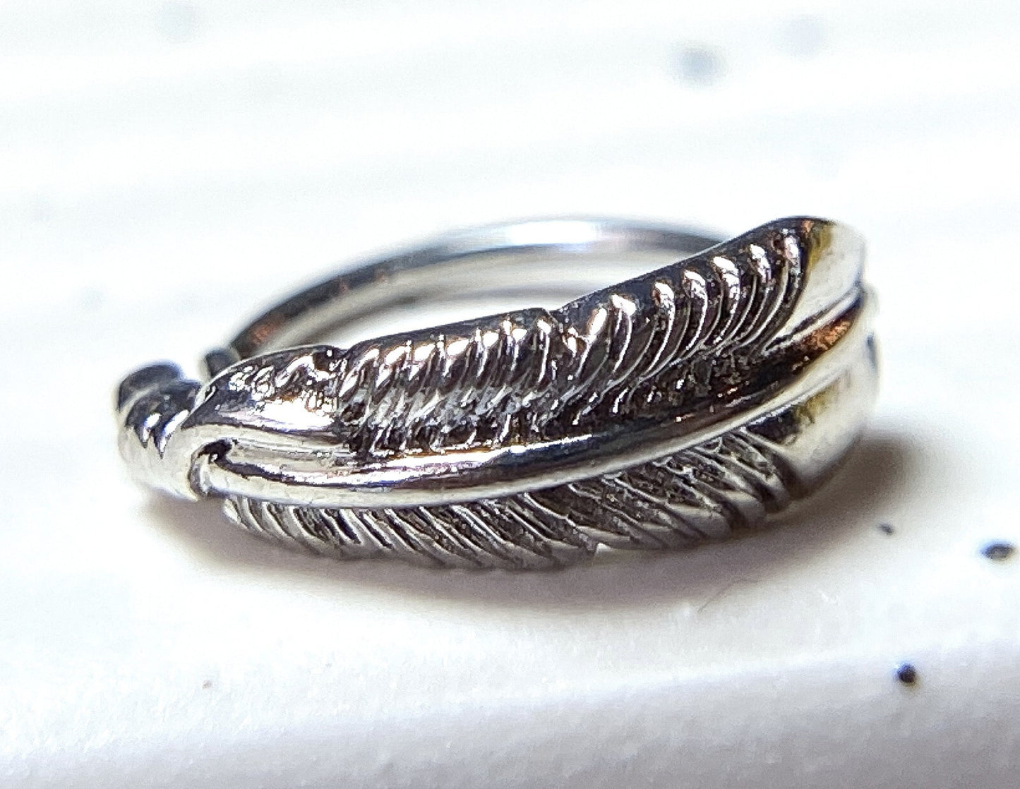 1pc Bendable Feather Nose Hoop / Cartilage Ring Rook Daith Helix Tragus