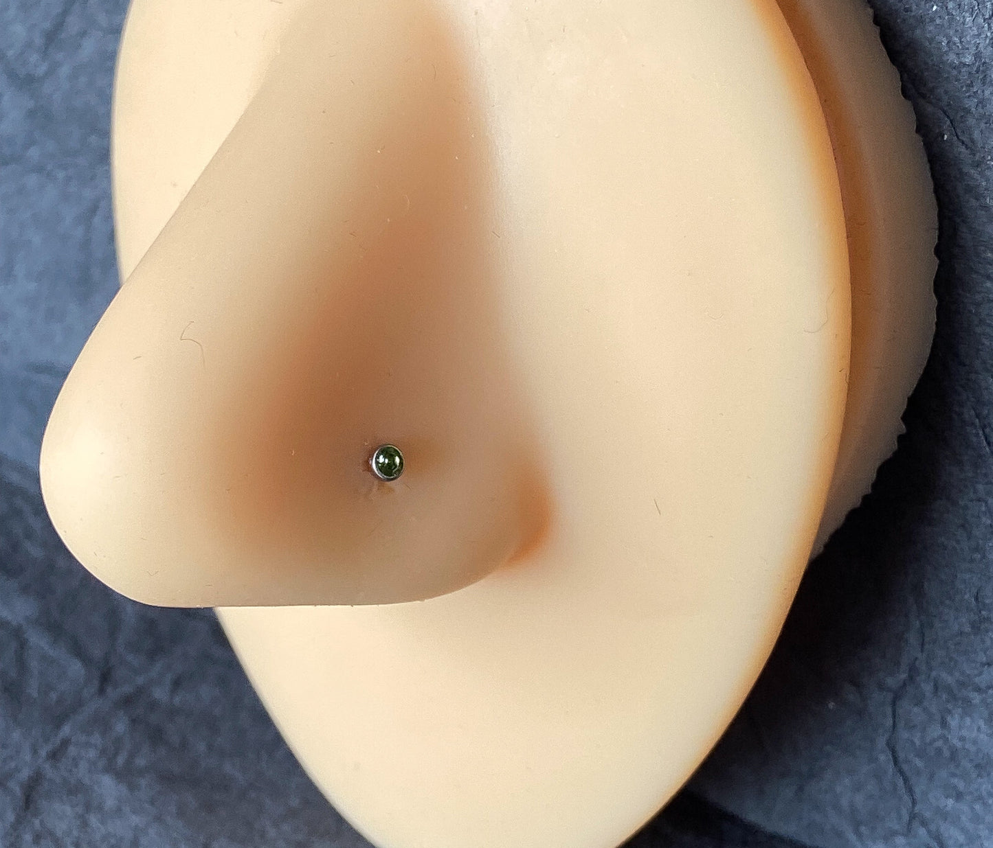 1pc L-Bend 20g Nose Ring Stud Screw Press-Fit CZ Gem 316L Surgical Steel