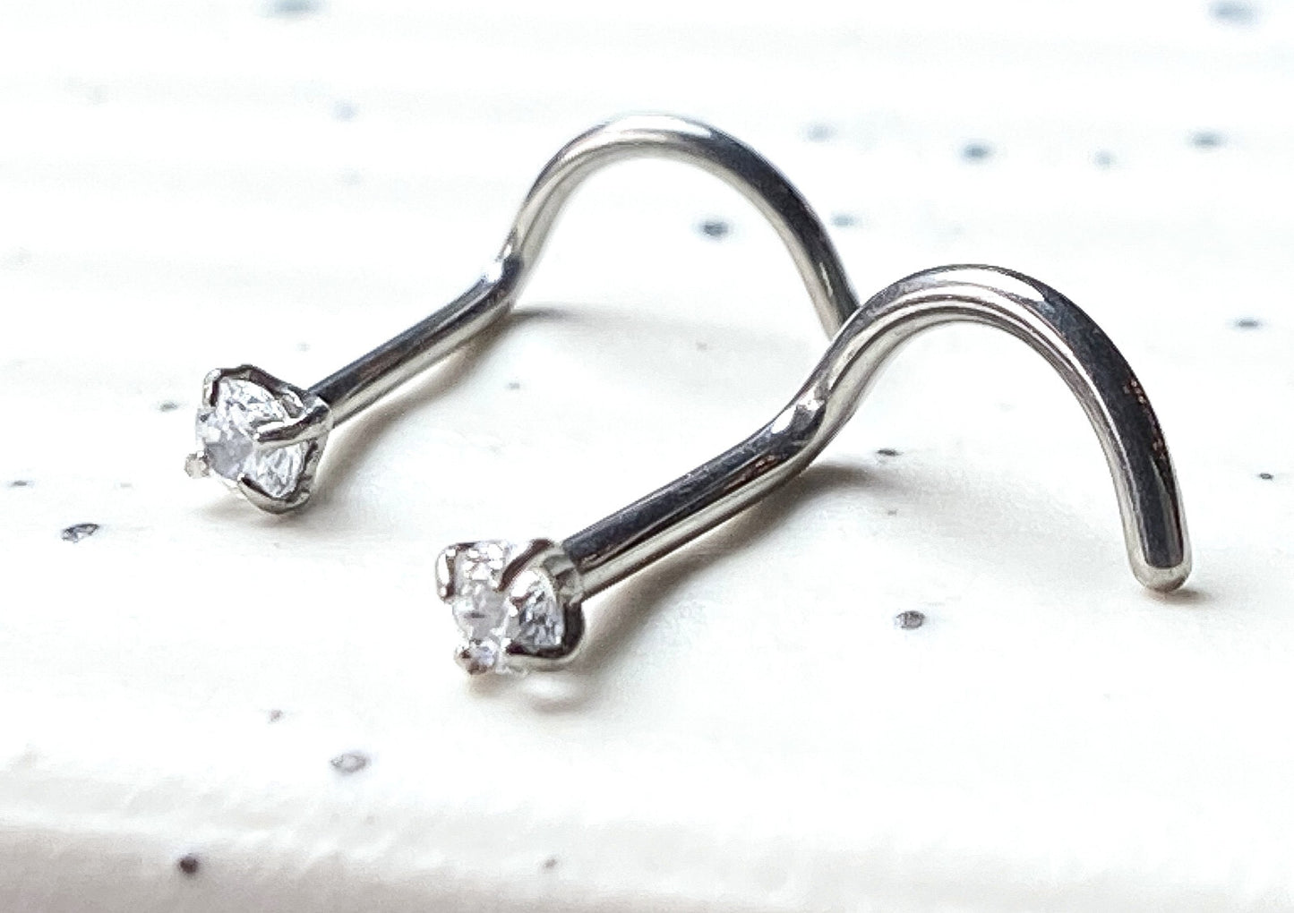 1pc Solid Implant Grade Titanium Grade 23 6AL4V-ELi Nose Screw 18g or 20g