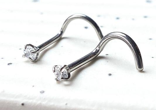 1pc Solid Implant Grade Titanium Grade 23 6AL4V-ELi Nose Screw 18g or 20g