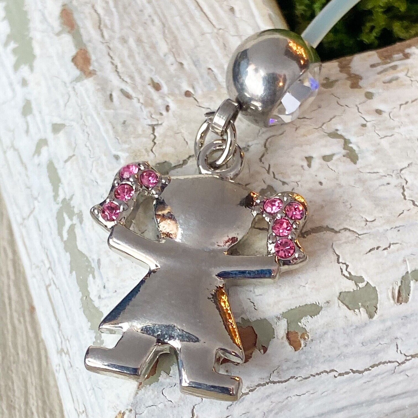 2" Bioflex Pregnancy Belly Ring It's a Boy/Girl Maternity Navel Naval