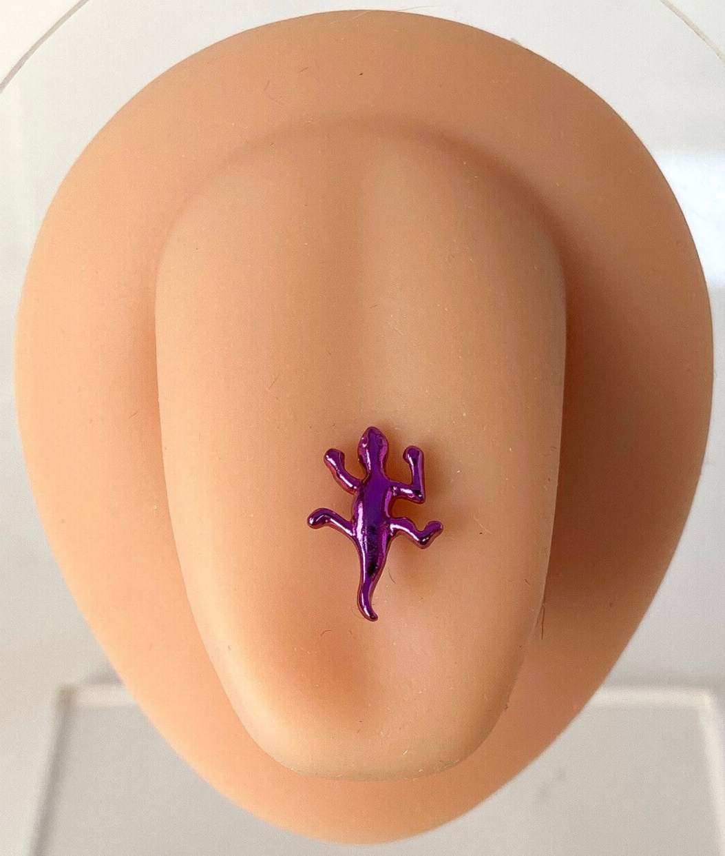1pc Lizard Design Tongue Ring Titanium Anodized 14g Tounge Barbell Body Jewelry