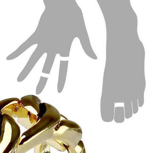 Linked Chain Design Adjustable Mid Ring / Toe Ring