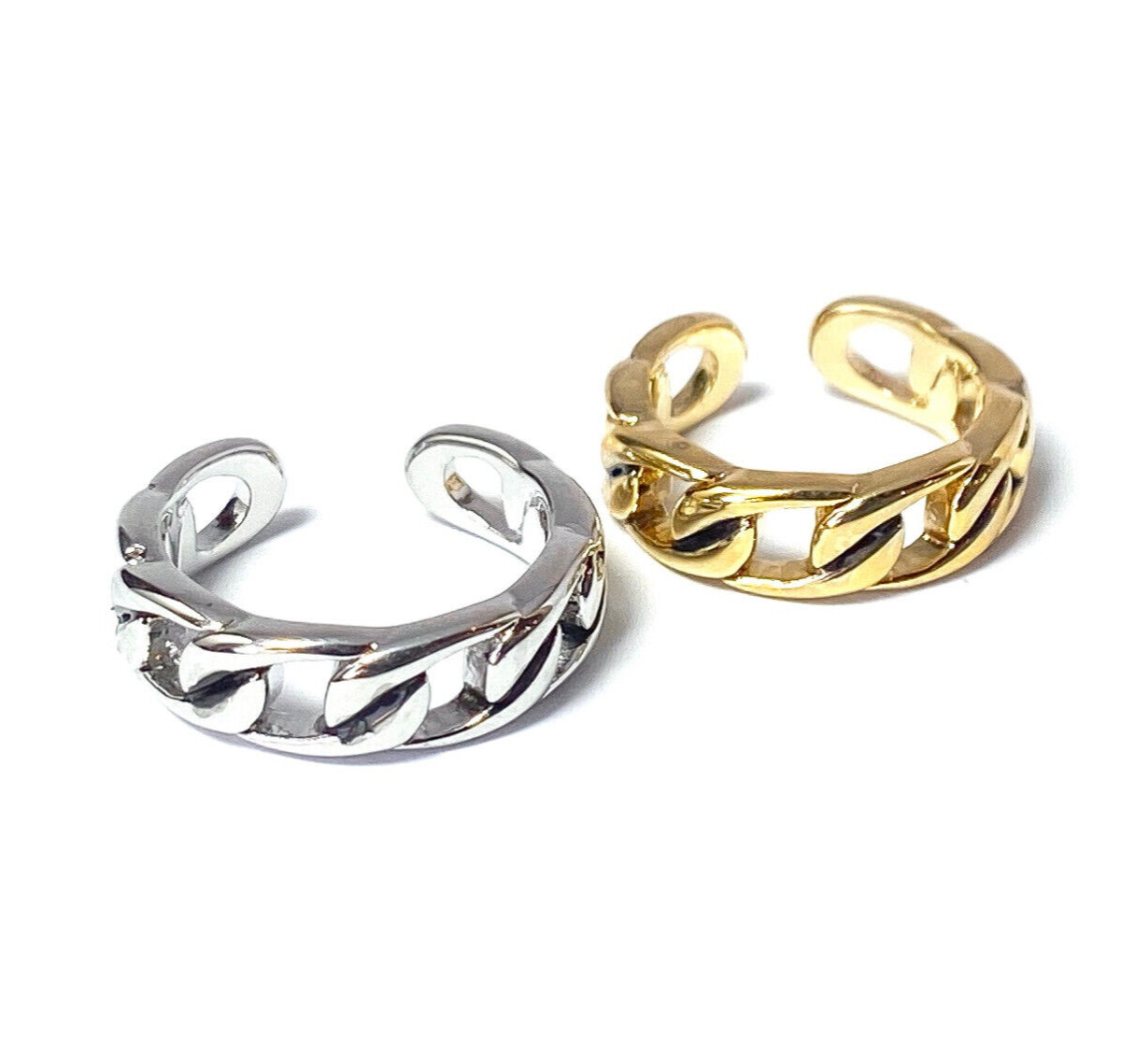 Linked Chain Design Adjustable Mid Ring / Toe Ring