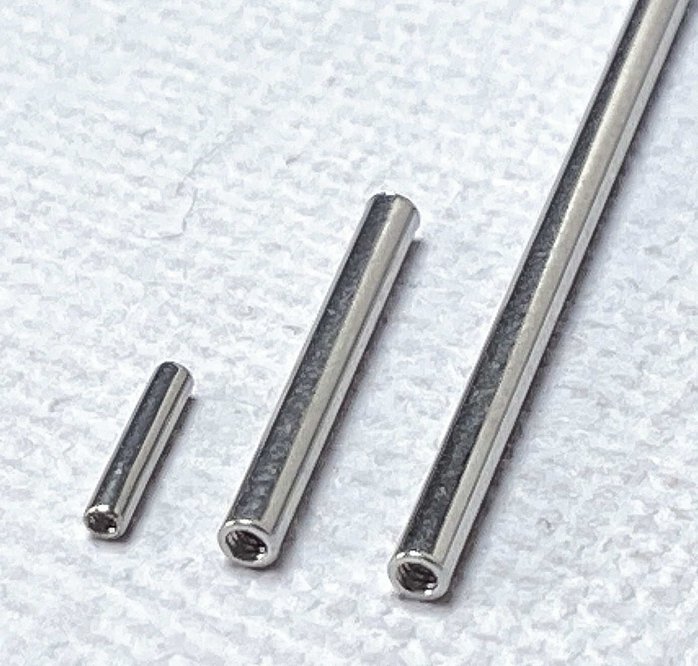 Body Jewelry Replacement Parts - 10pk Internally Threaded Steel Straight Barbell