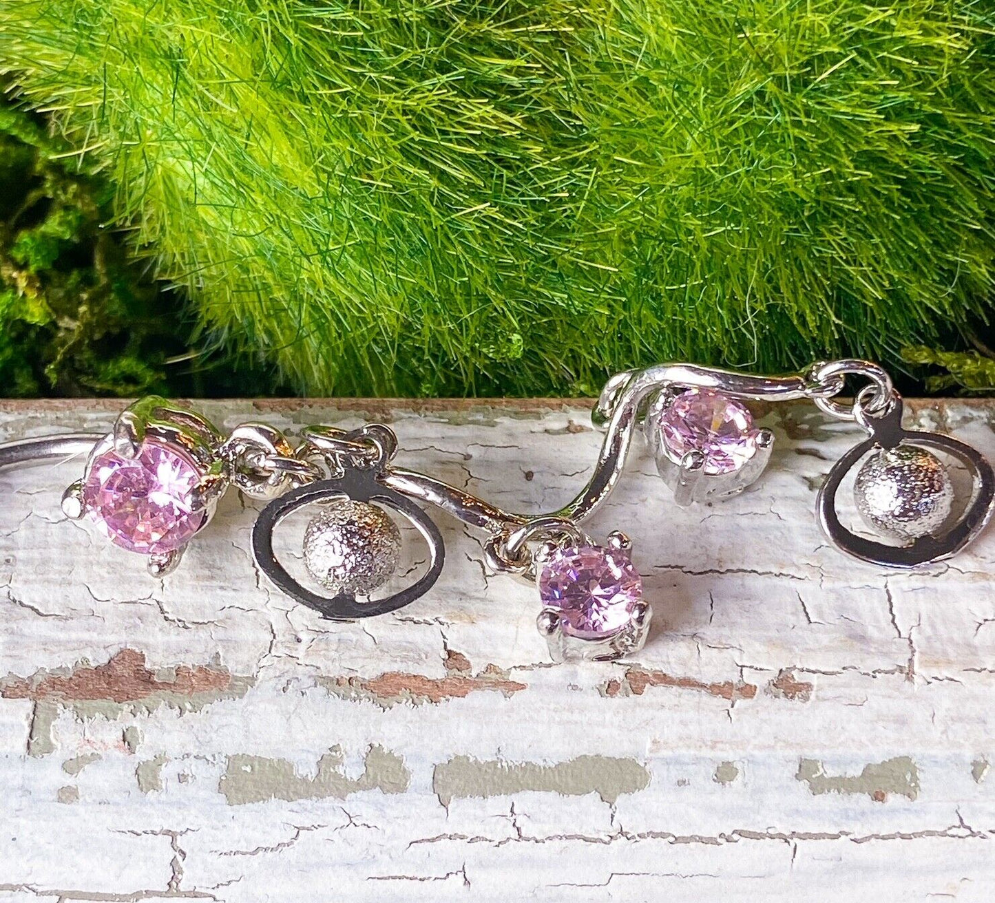1pc Jingle Bell Gem Chandelier Belly Ring Navel Piercing Naval Body Jewelry