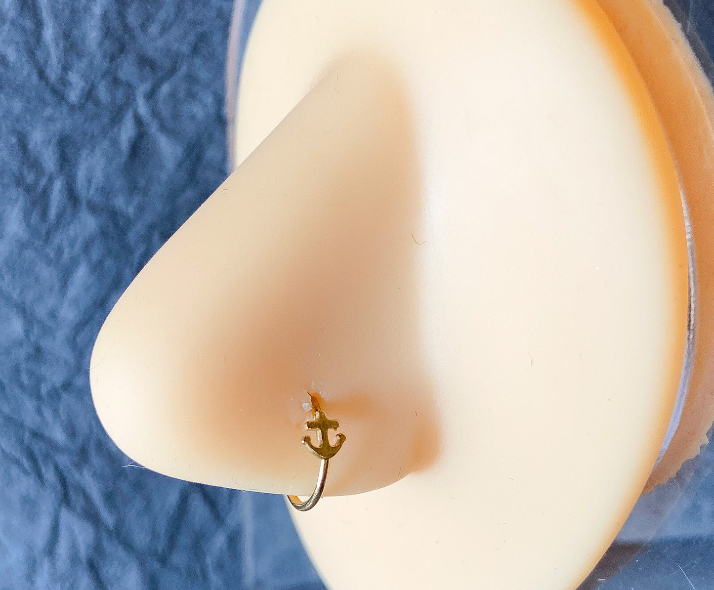 1pc Bendable Steel Hoop Nose Cartilage Ring Anchor Rook Daith Helix Tragus
