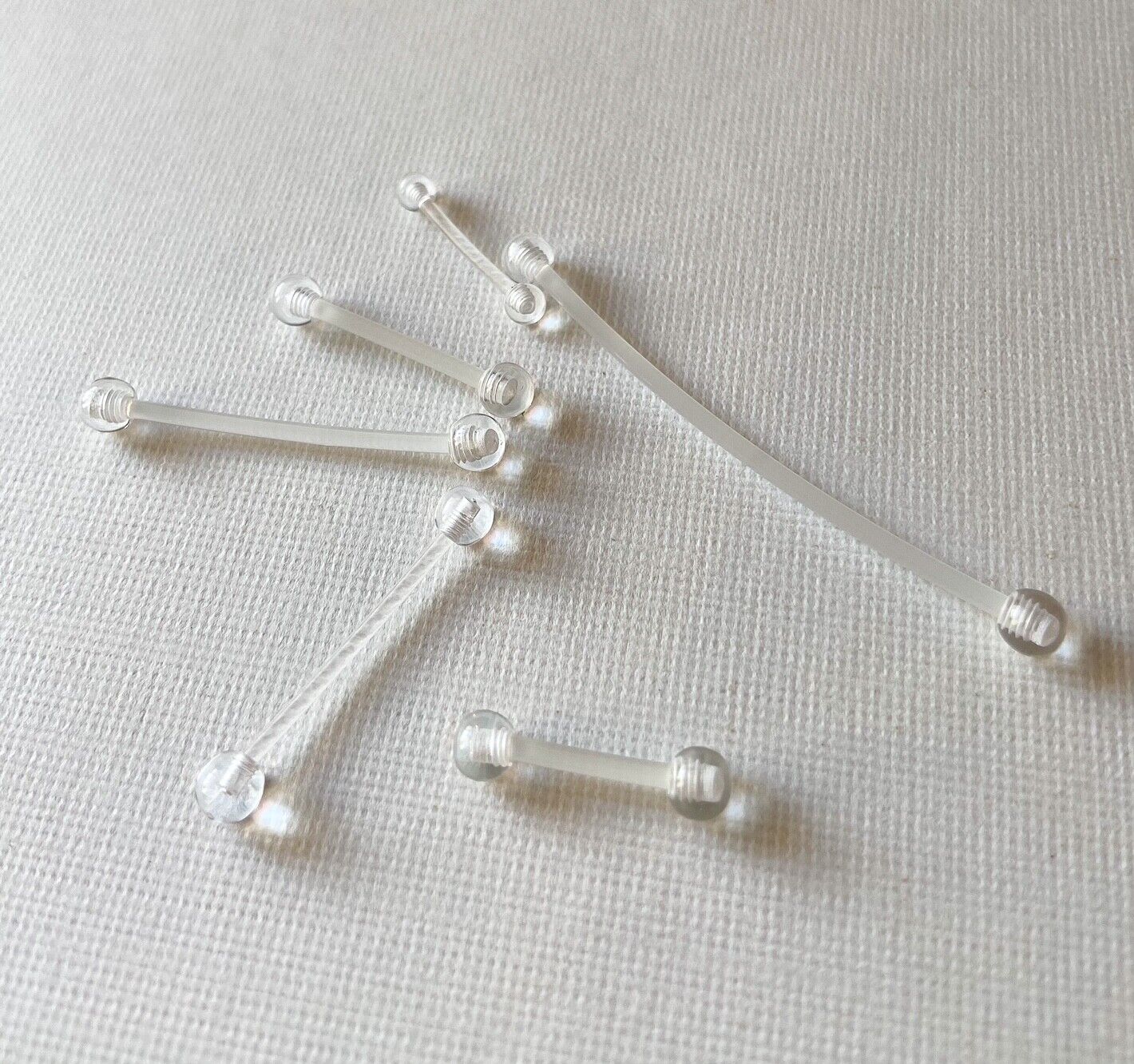 1pc Pregnancy Flexible Belly Retainers w/ Clear Acrylic Ends!