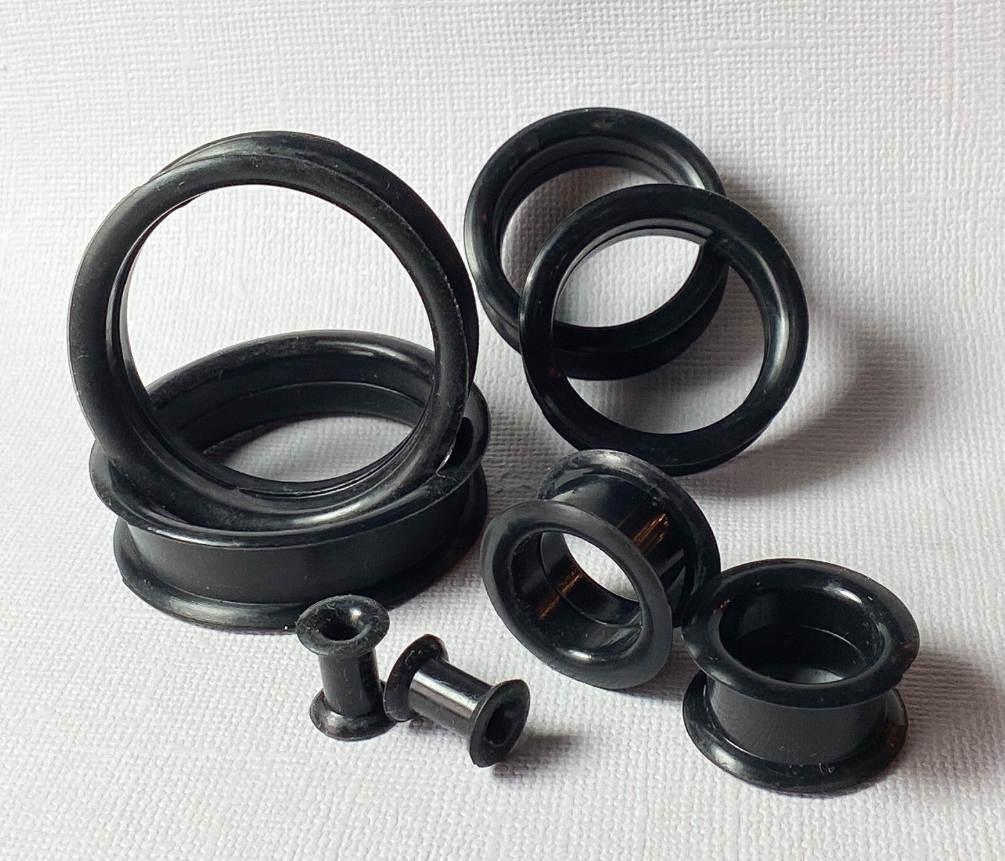 PAIR Soft Silicone Ear Tunnels Plugs - choose from 10 colors up to size 50mm!