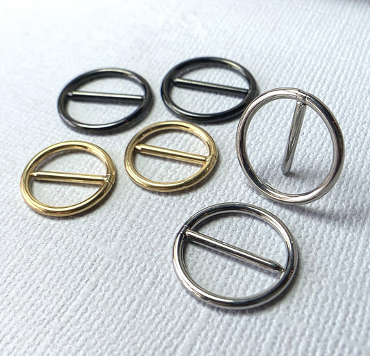 PAIR Nipple Hoop Swinging Bar Clicker Rings ASTM F136 Implant-Grade Titanium Jewelry
