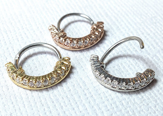 1pc Bendable Half Circle Nose Hoop / Cartilage Ring Rook Daith Helix Tragus