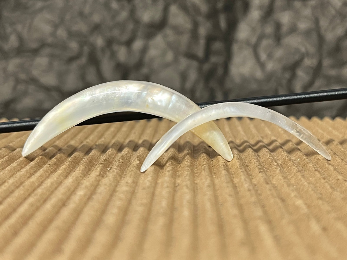 1pc Curved Mother of Pearl Septum Tusk Ring Body Jewelry