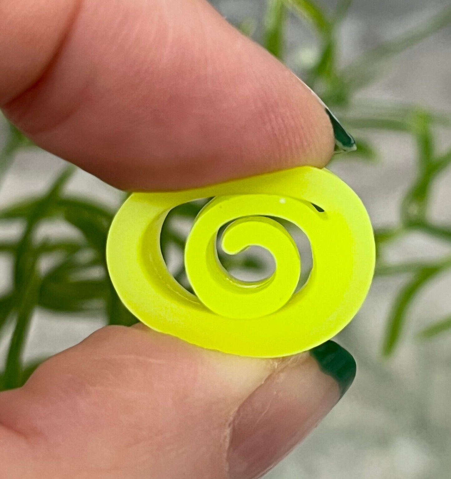 PAIR Spiral Silicone Tunnels Gauges Plugs Earlets Body Jewelry