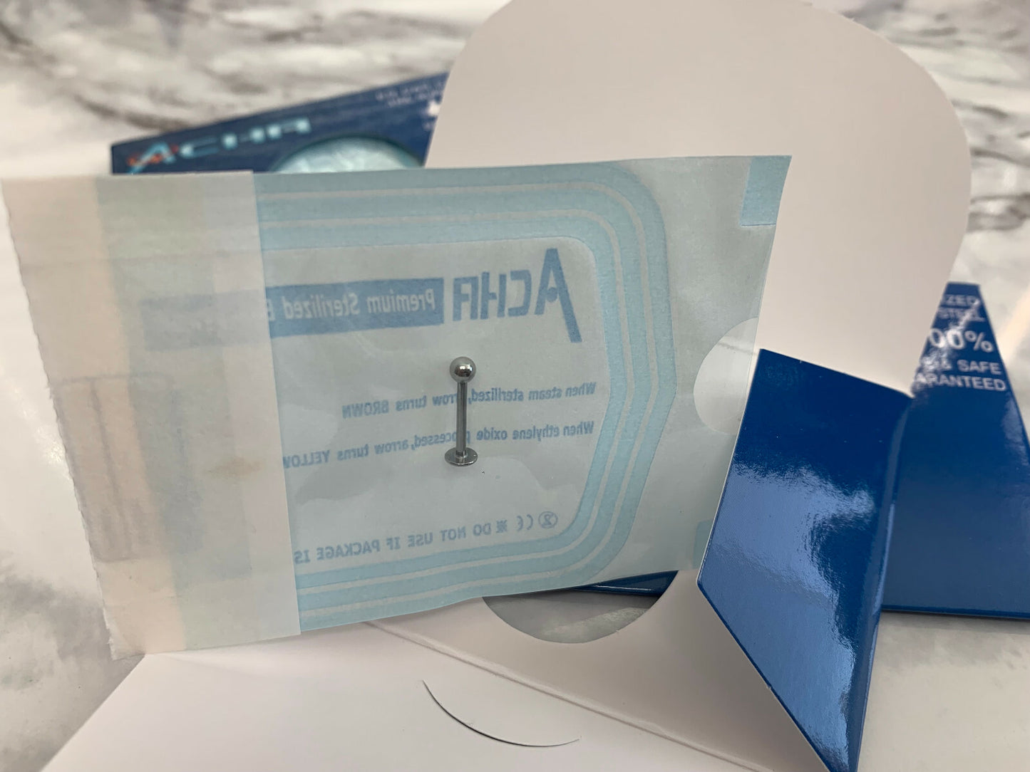 1pc Pre-Sterile Labret Stud Tragus Ring Ear Cartilage 316L Surgical Steel