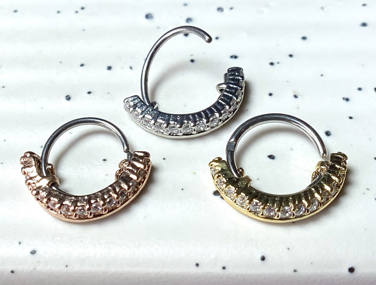 1pc Bendable Half Circle Nose Hoop / Cartilage Ring Rook Daith Helix Tragus