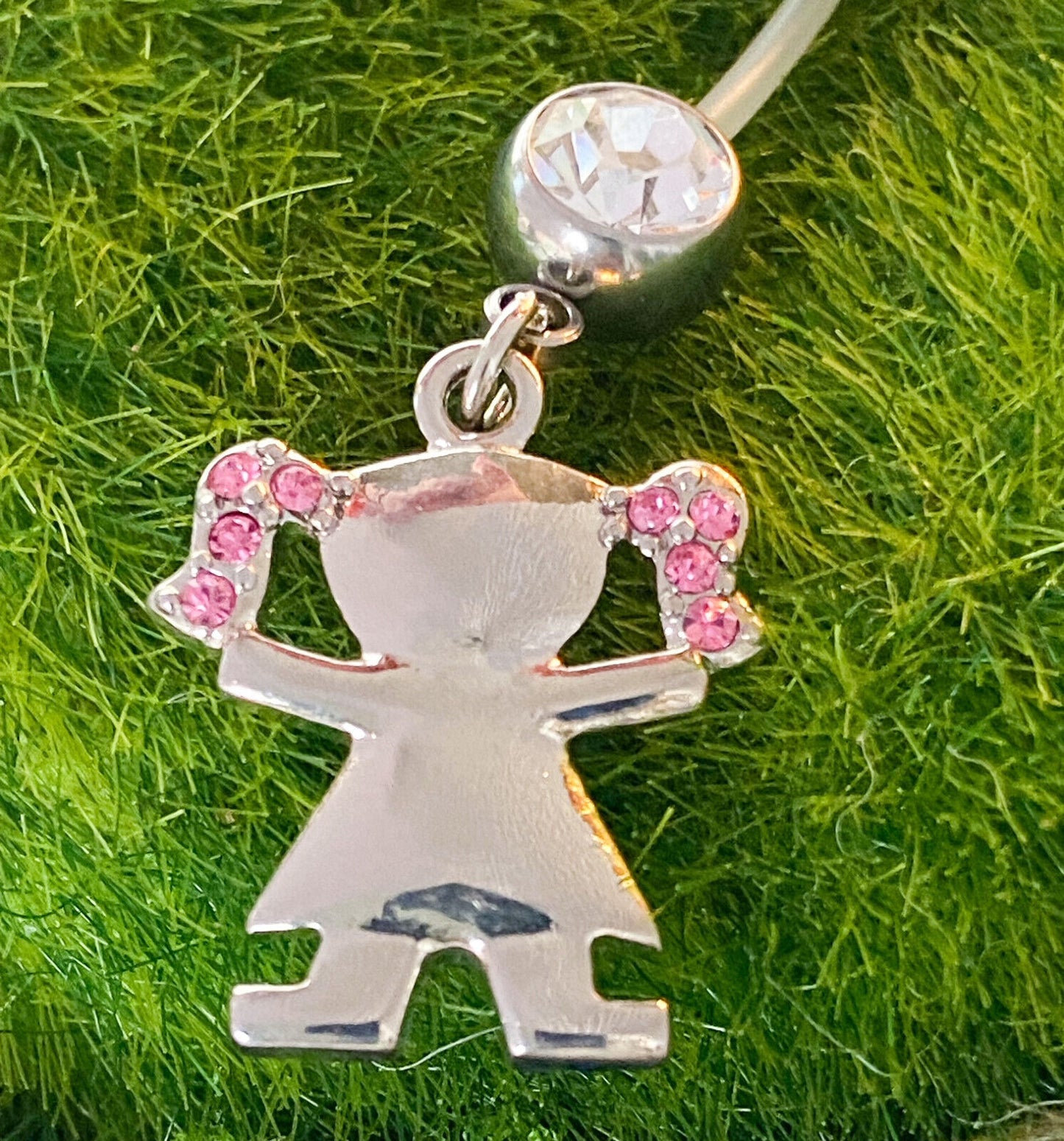 2" Bioflex Pregnancy Belly Ring It's a Boy/Girl Maternity Navel Naval