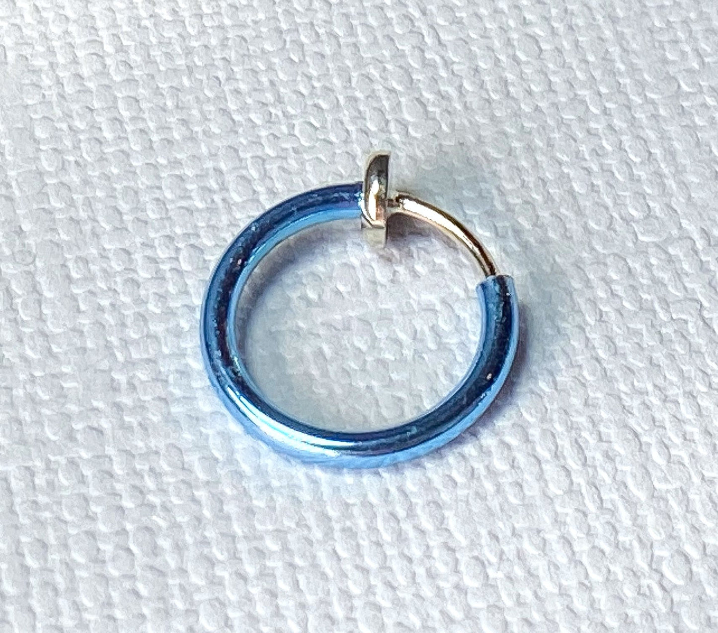 1pc Spring Action Non-Piercing Fake Faux Septum Lip Cartilage Nose Tragus Hoop Ring