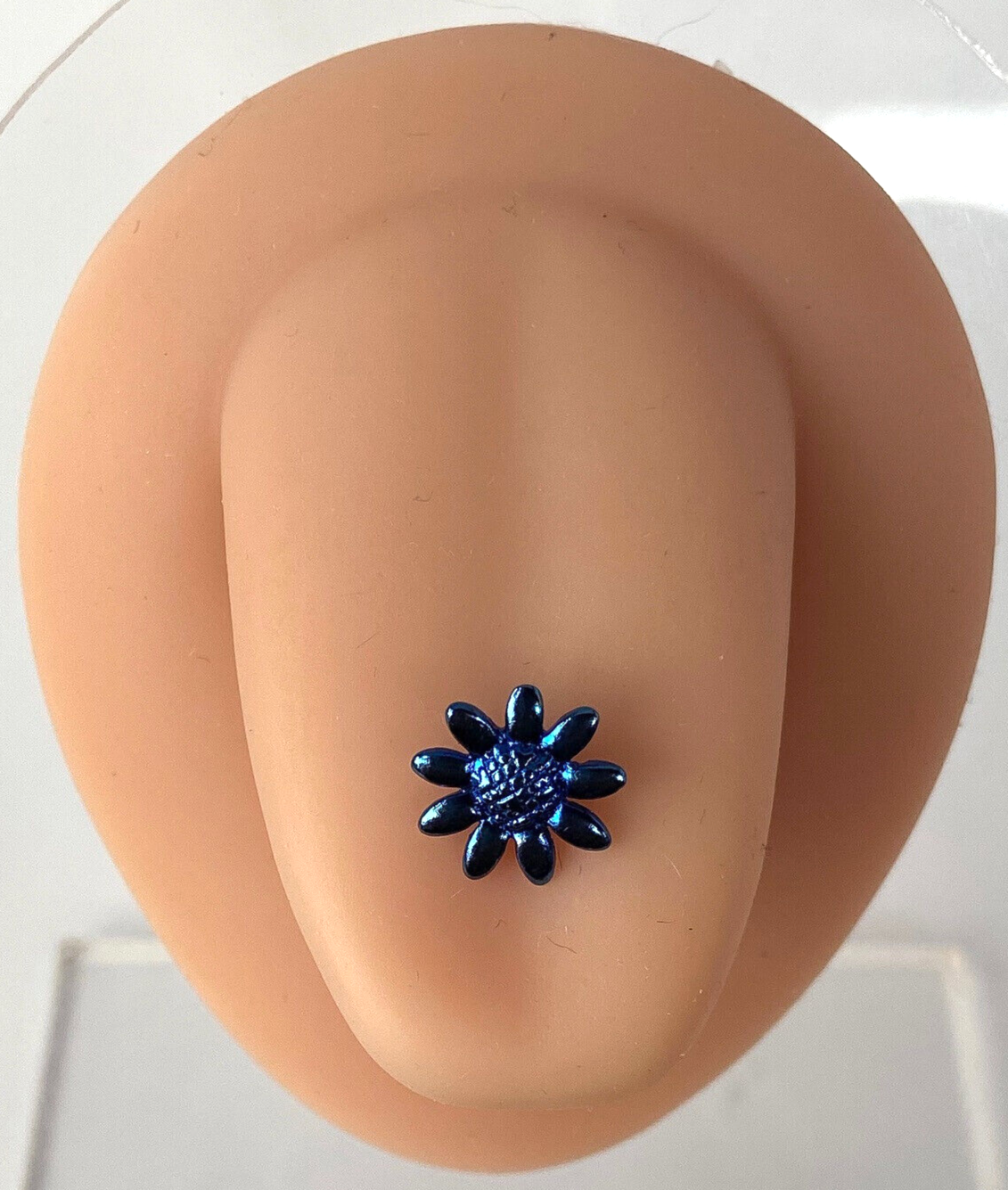 1pc Daisy Design Tongue Ring Titanium Anodized 14g Tounge Barbell Body Jewelry