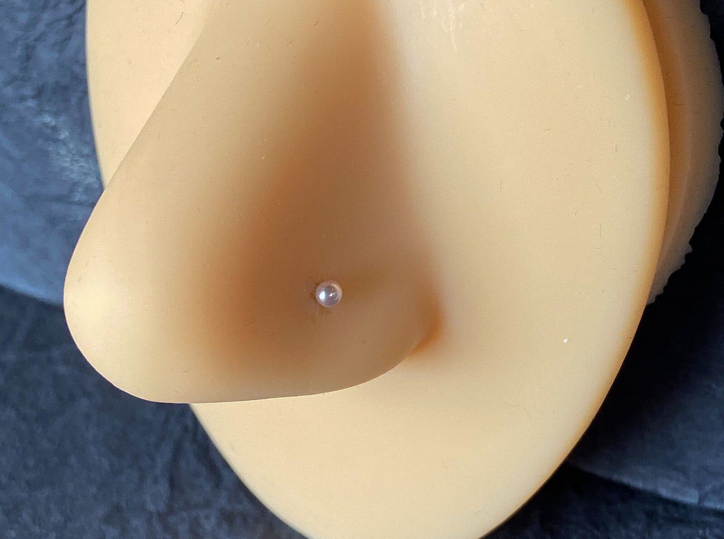 1pc Pearl Coated Ball 20g Nose Ring Stud 316L Surgical Steel