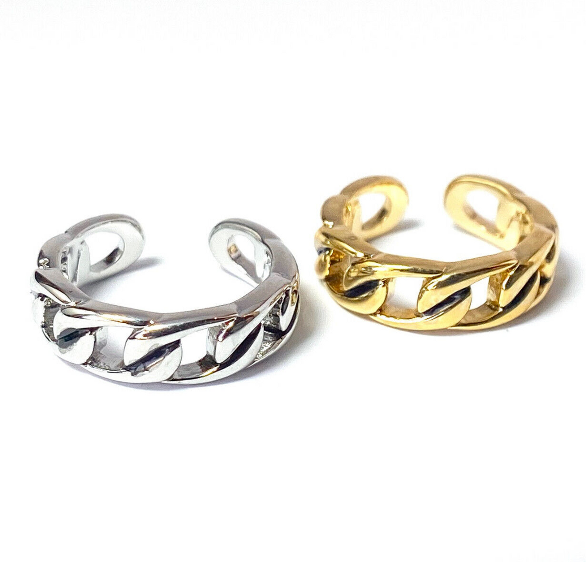 Linked Chain Design Adjustable Mid Ring / Toe Ring
