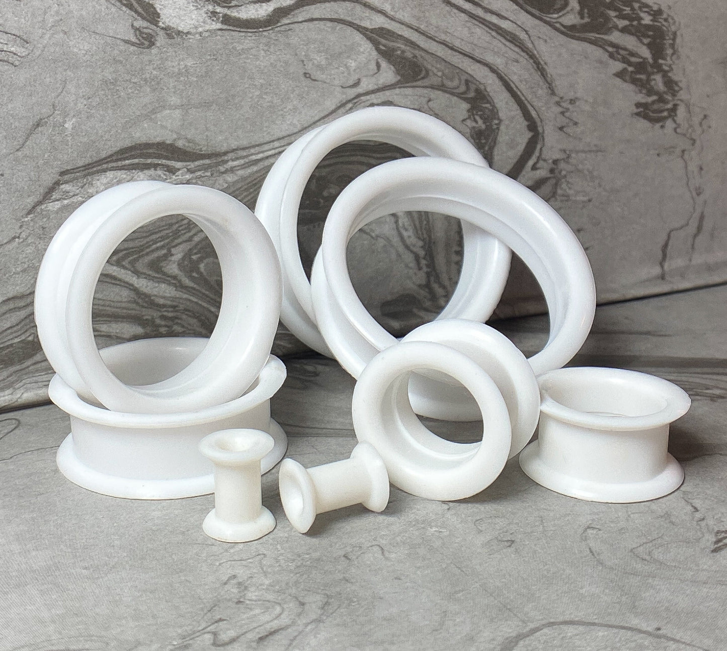 PAIR Soft Silicone Ear Tunnels Plugs - choose from 10 colors up to size 50mm!