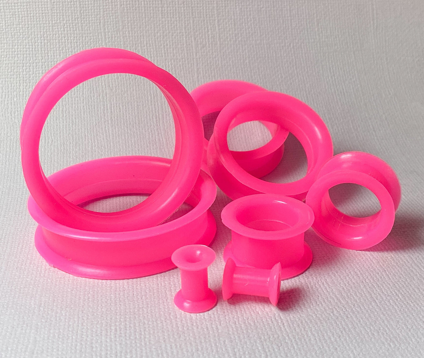 PAIR Soft Silicone Ear Tunnels Plugs - choose from 10 colors up to size 50mm!