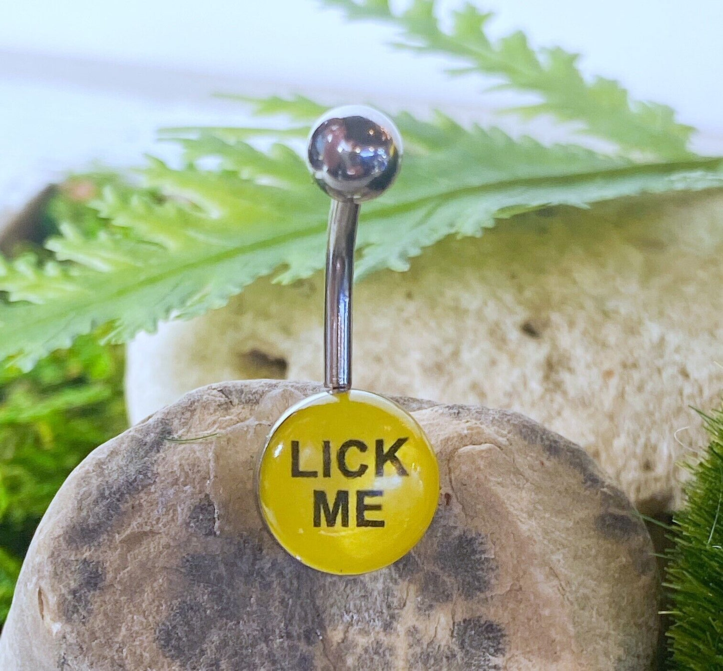 Bad Word or Picture Logo Belly Ring Navel Naval - Choose from 16 Styles!