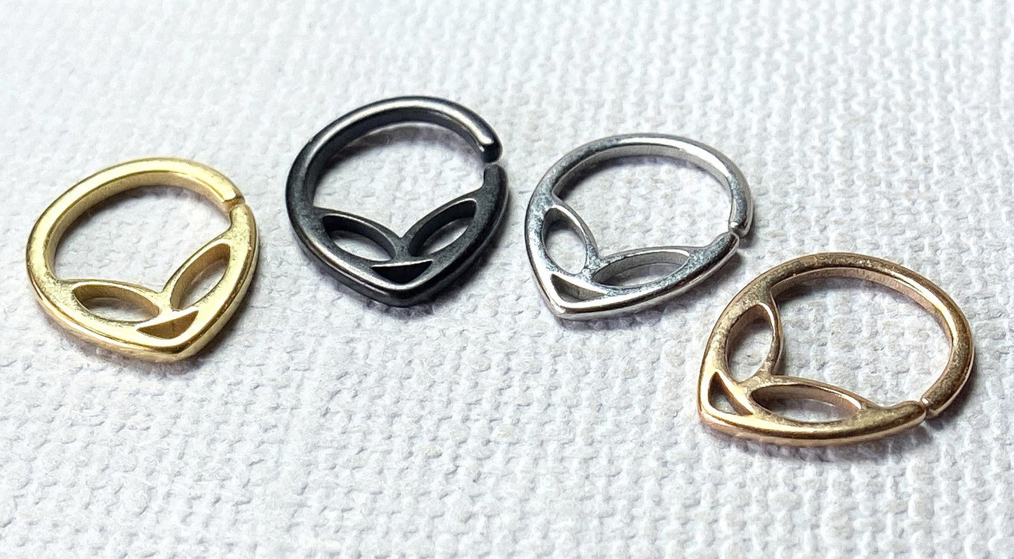 1pc Alien 316L Steel Bendable Hoop Ring Septum Daith Rook Tragus Ear Cartilage