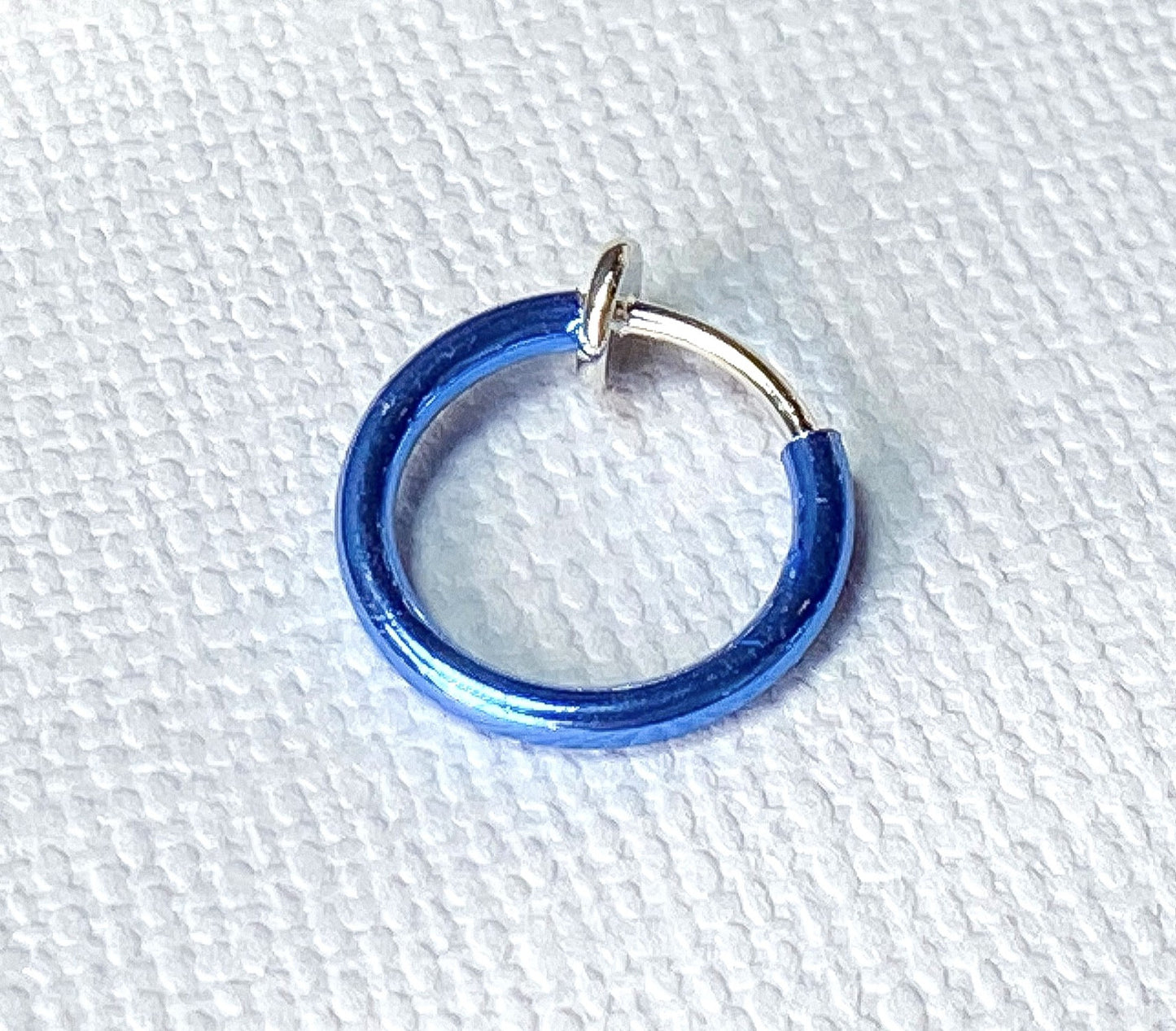 1pc Spring Action Non-Piercing Fake Faux Septum Lip Cartilage Nose Tragus Hoop Ring