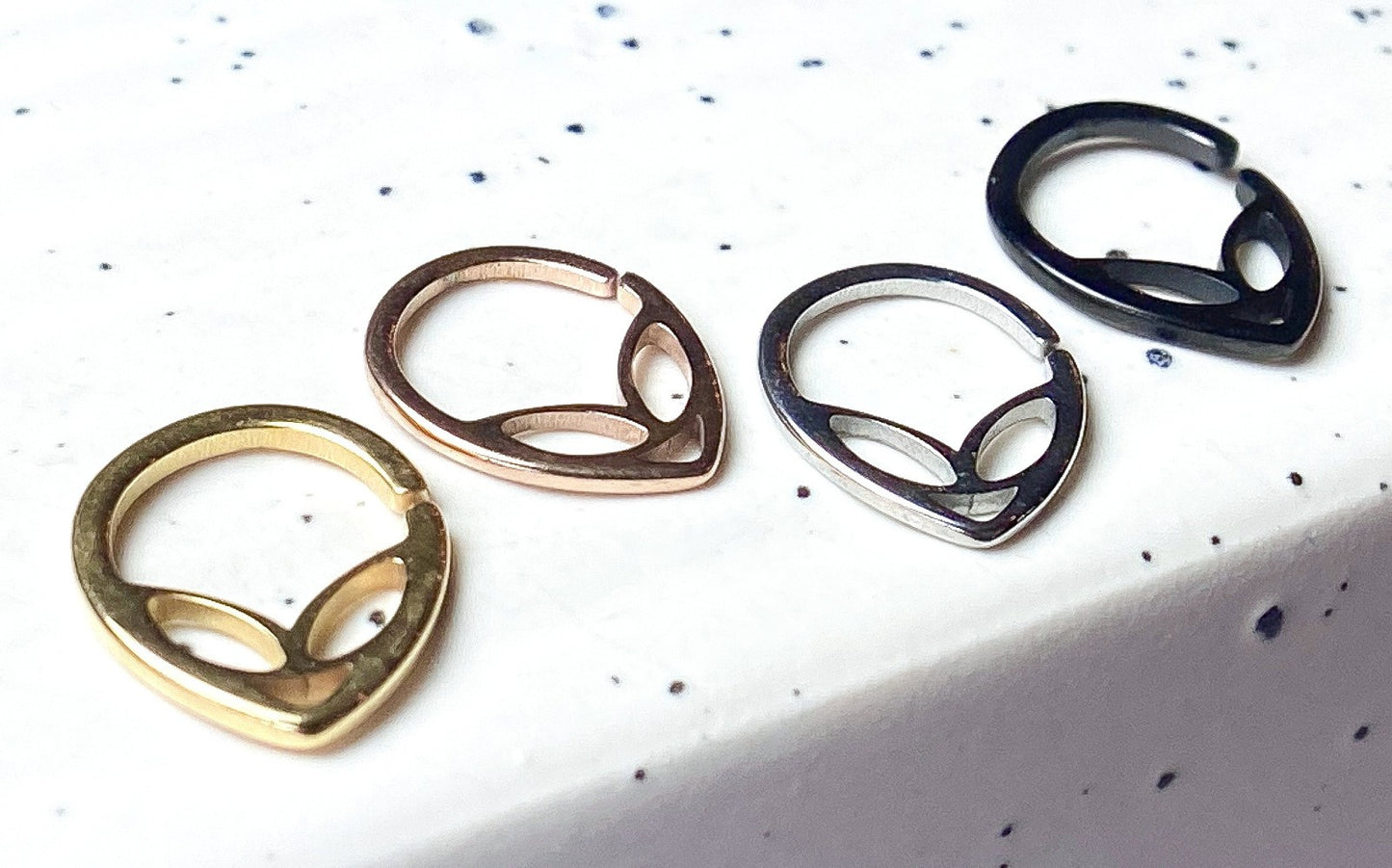 1pc Alien 316L Steel Bendable Hoop Ring Septum Daith Rook Tragus Ear Cartilage
