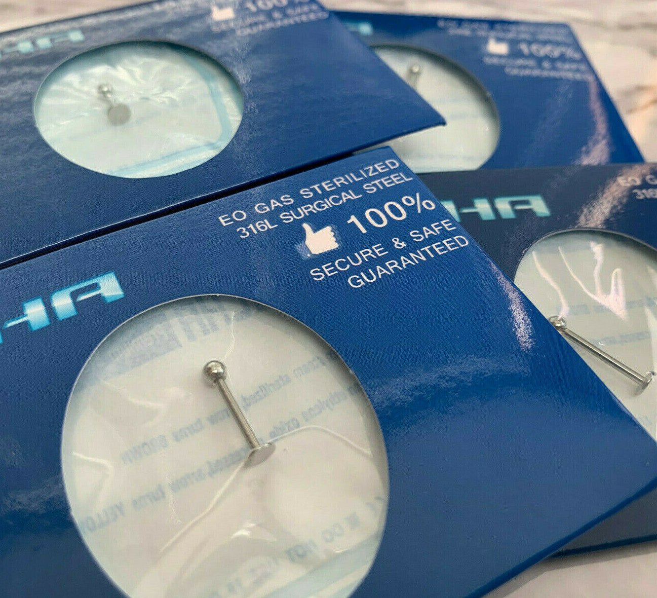 1pc Pre-Sterile Labret Stud Tragus Ring Ear Cartilage 316L Surgical Steel