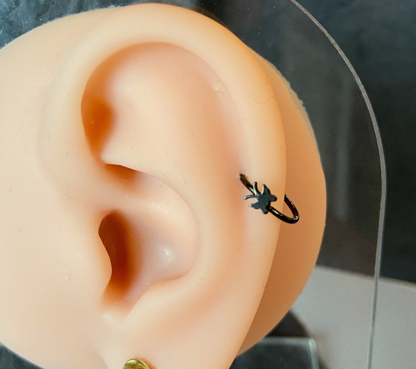 1pc Bendable Steel Hoop Nose Cartilage Ring Butterfly Rook Daith Helix Tragus