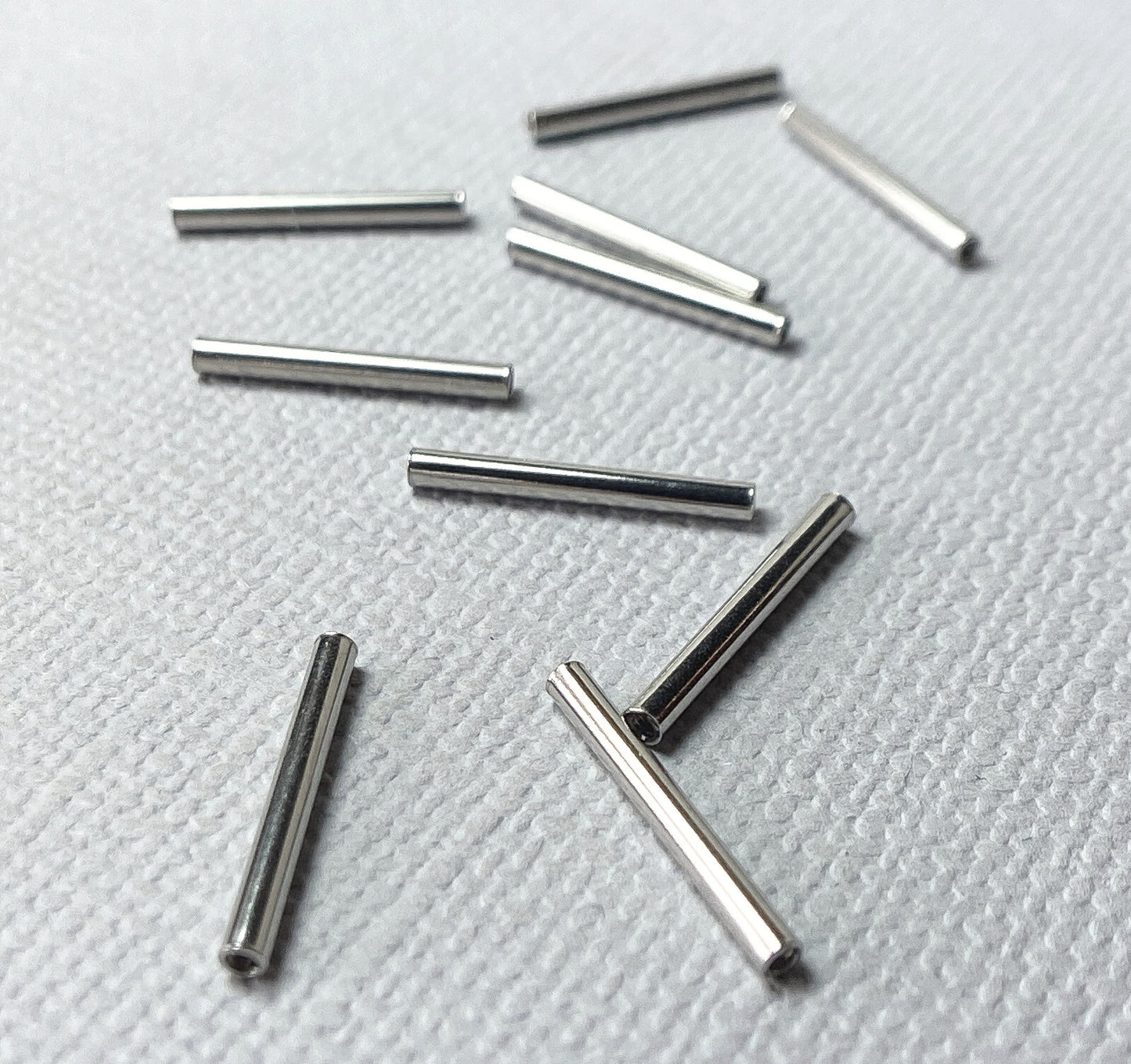 Body Jewelry Replacement Parts - 10pk Internally Threaded Steel Straight Barbell